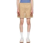 Beige Braided Cord Shorts