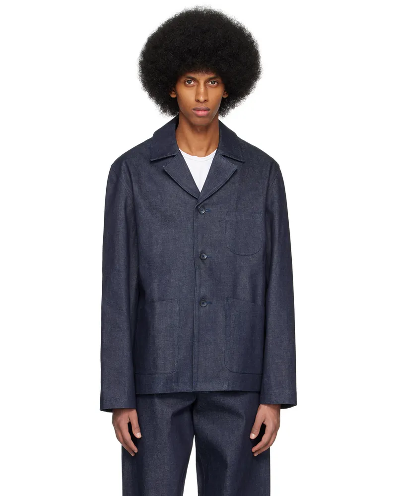 ABAGA VELLI Blue Core Denim Jacket Blue