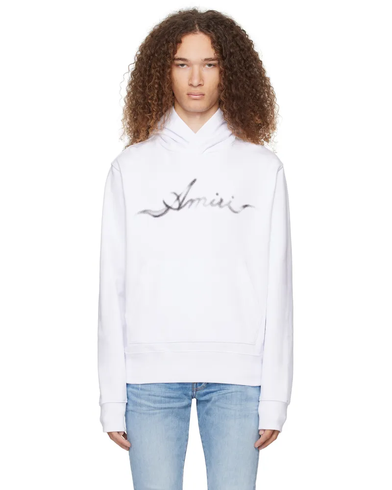 Amiri White Smoke Hoodie White