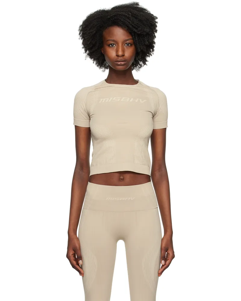 MISBHV Beige Breathable Top Beige