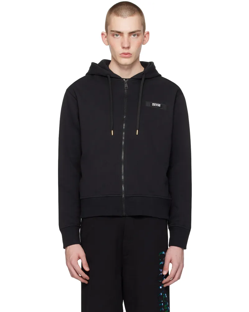 Versace Jeans Black Patch Hoodie E899