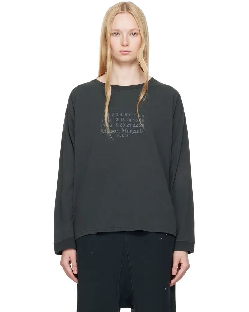 Maison Margiela Black Numerical T-shirt 969