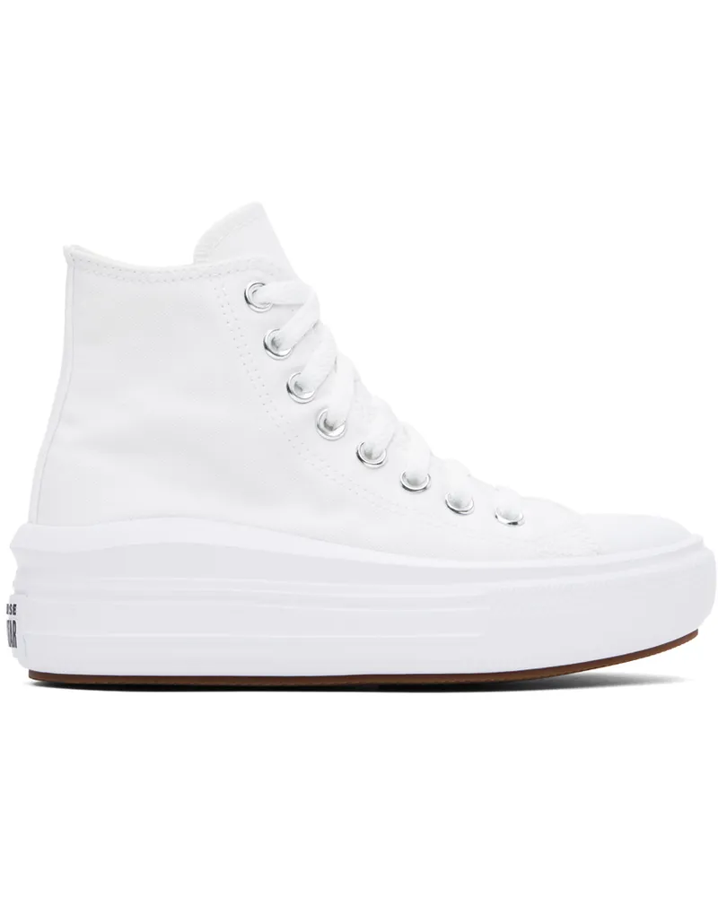 Converse White Chuck Taylor All Star Move High Top Sneakers White