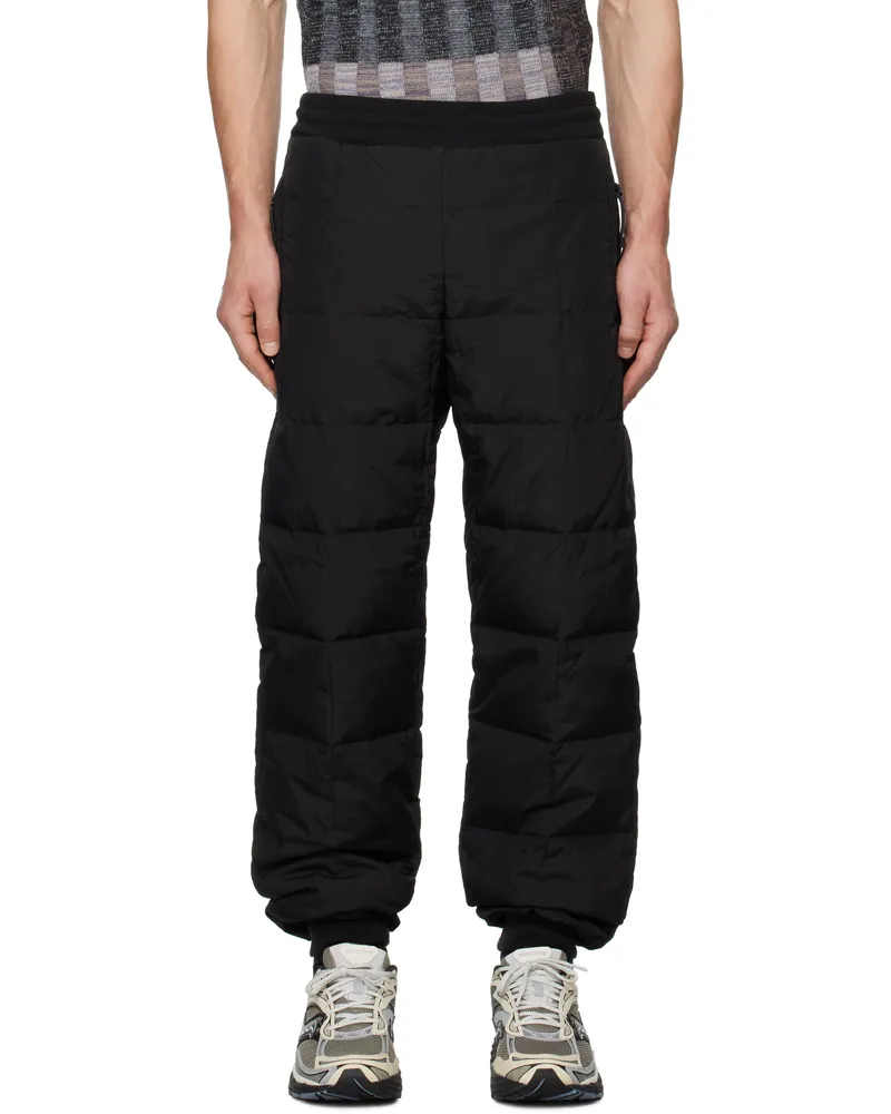 TAION Black SC Down Track Pants Black