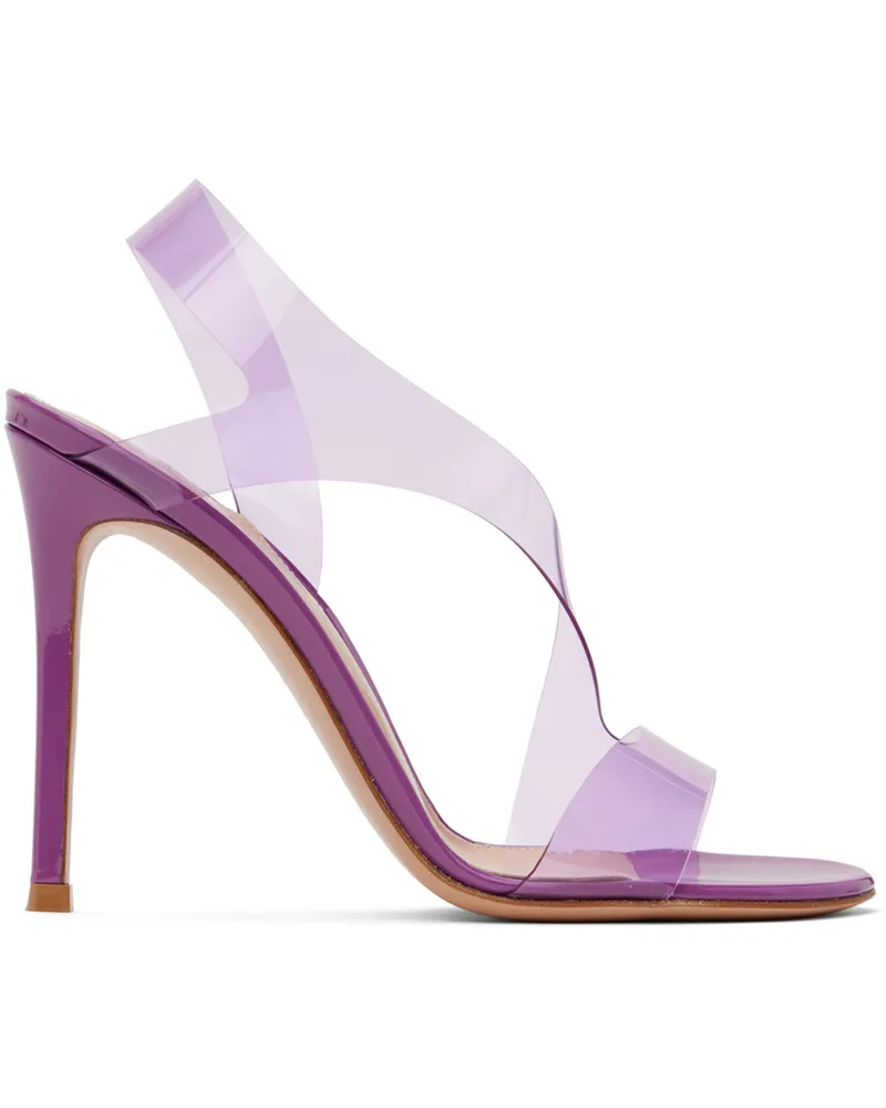 Gianvito Rossi Purple Metropolis Heeled Sandals Freesia+freesia