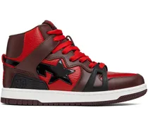 Red & Brown Sta 93 Hi Sneakers