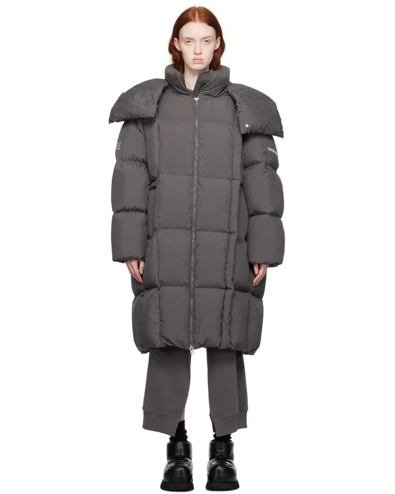 Maison Margiela SSENSE Exclusive Gray CHENPENG Edition Down Coat Light