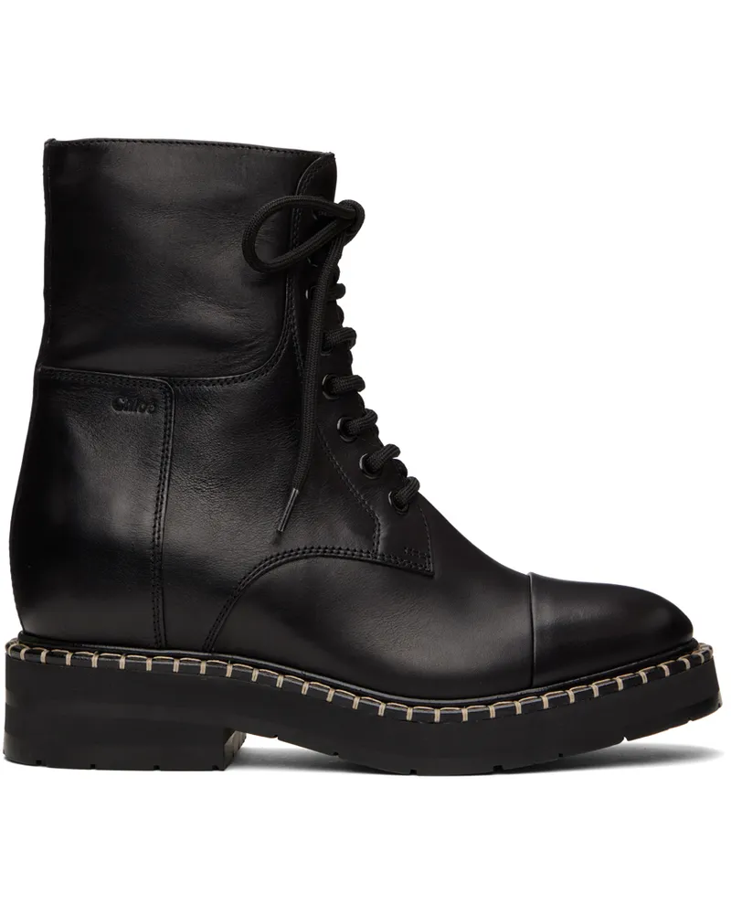 Chloé Black Noua Ankle Boots 001