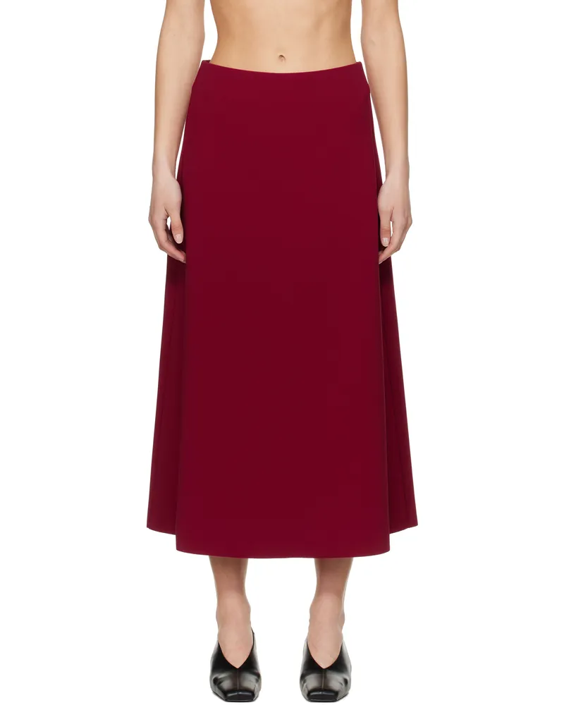 Birrot Red Lay2 A Midi Skirt Ruby