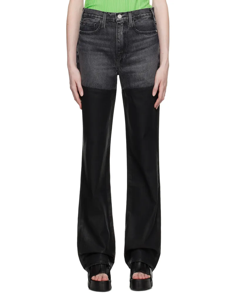 Frame Denim Black 'Le Jane' Jeans Midnight