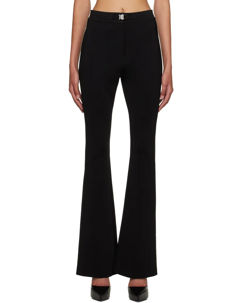 Givenchy Black Flared Trousers 001