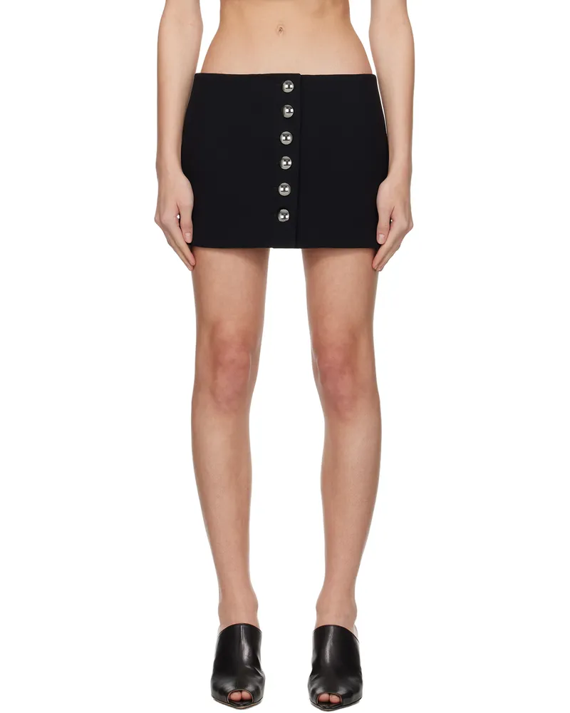 KHAITE Black Jaxon Miniskirt 200