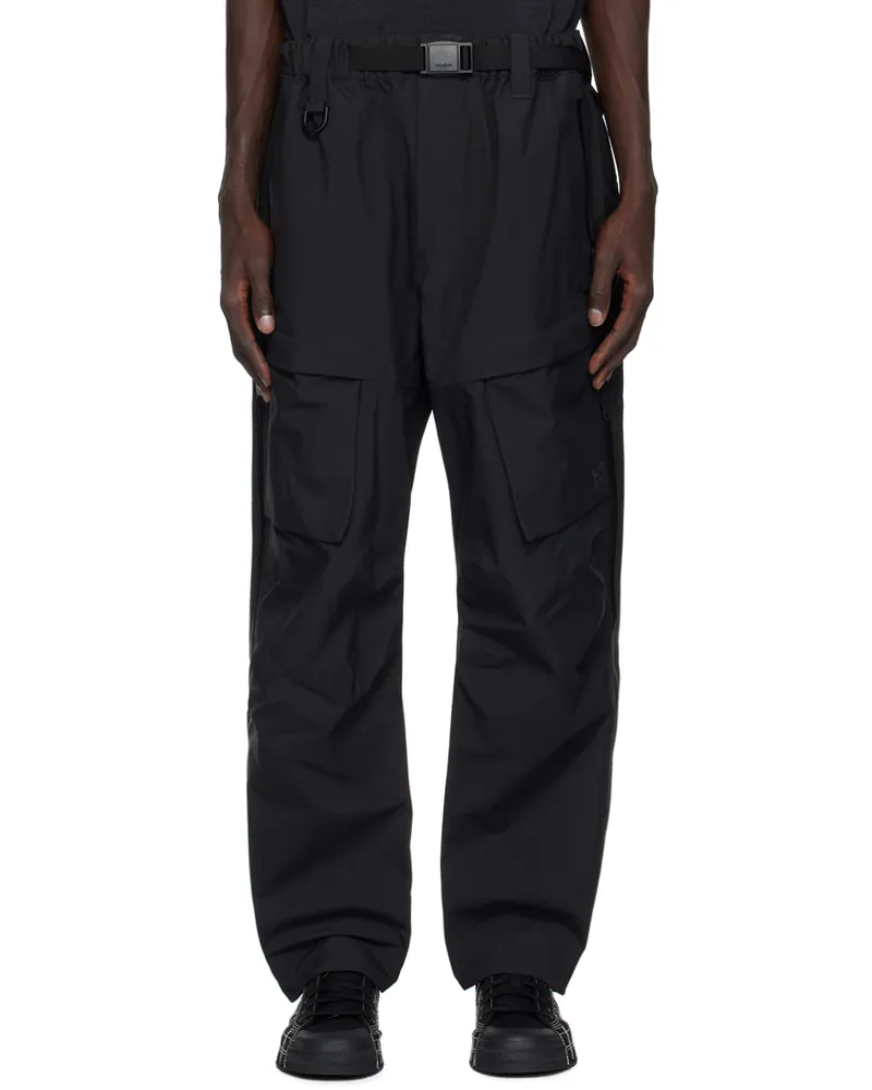 Y-3 Black Gore-Tex Hardshell Cargo Pants Black