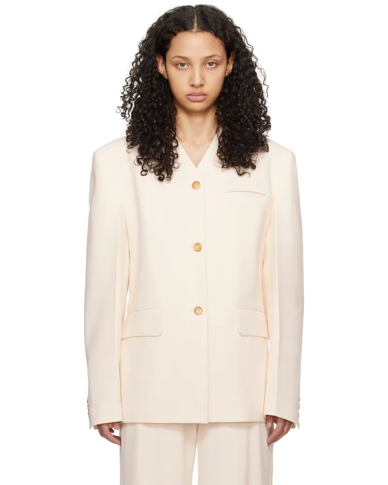 Nanushka Off-White Fem Blazer Creme