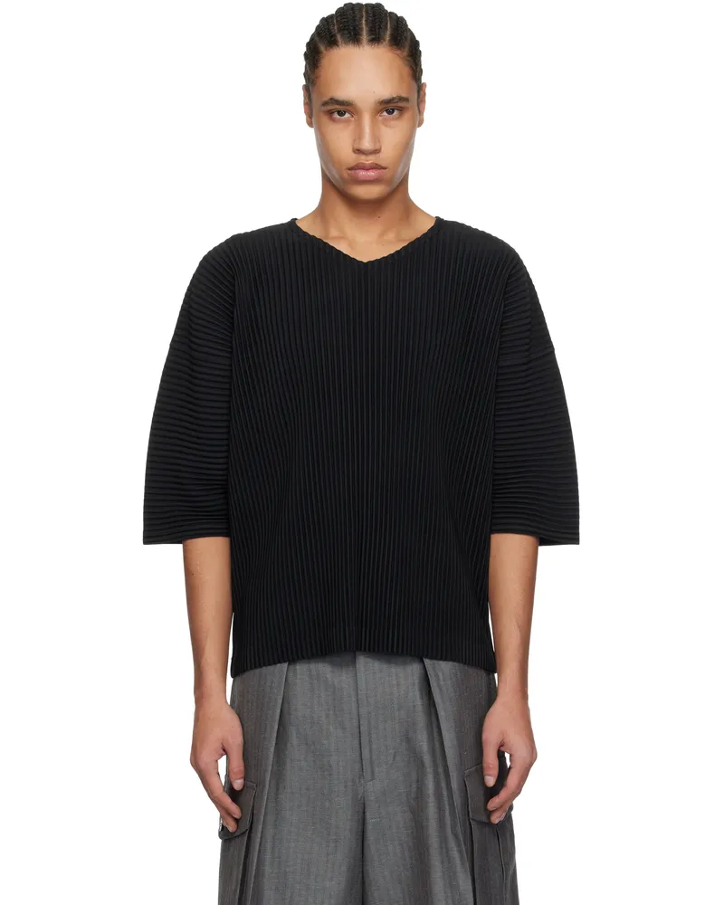 Issey Miyake Black Monthly Color March T-shirt 15-black