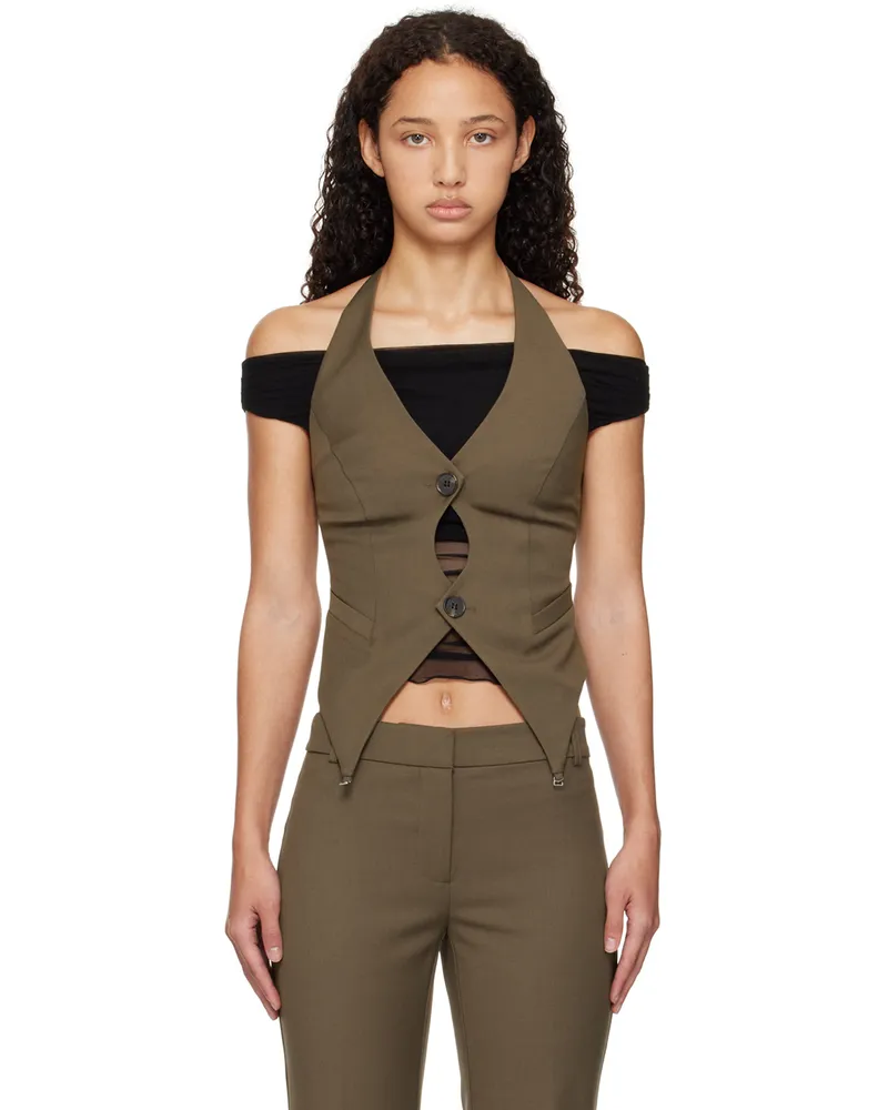 bec & bridge Khaki Teri Vest Olive