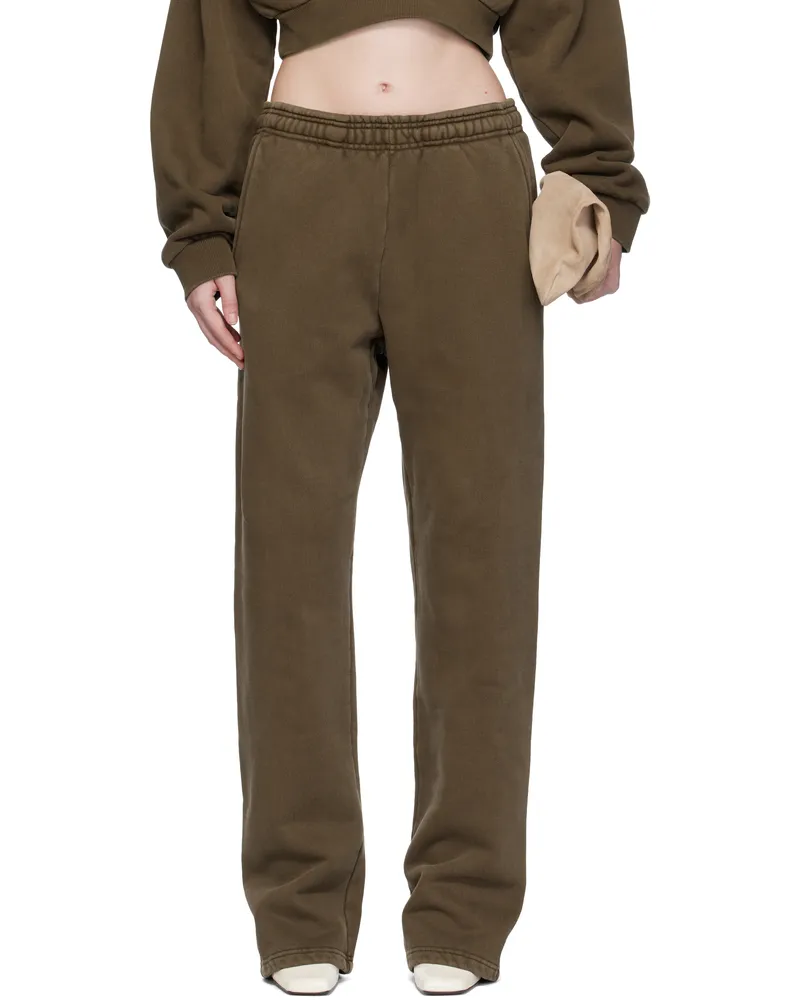 Entire Studios Brown Straight-Leg Sweatpants Brunette