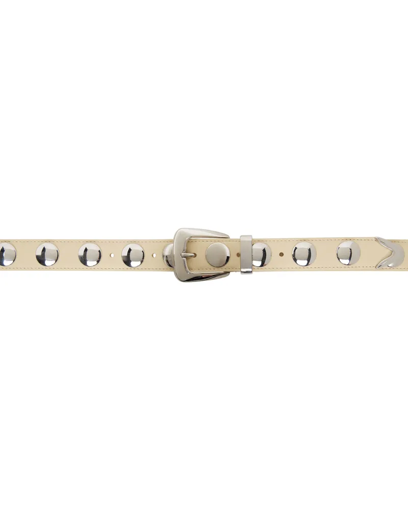 KHAITE Beige Benny Studs Belt 445