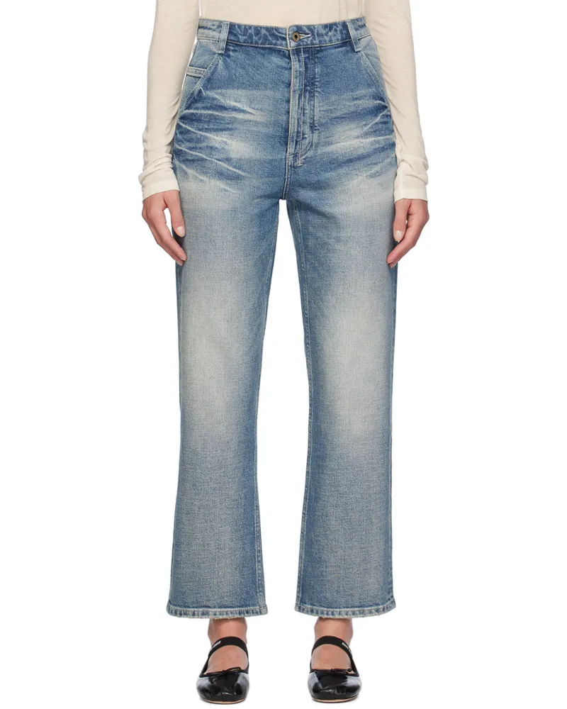 Fax Copy Express Blue 333 Wash Straight Leg Jeans Light