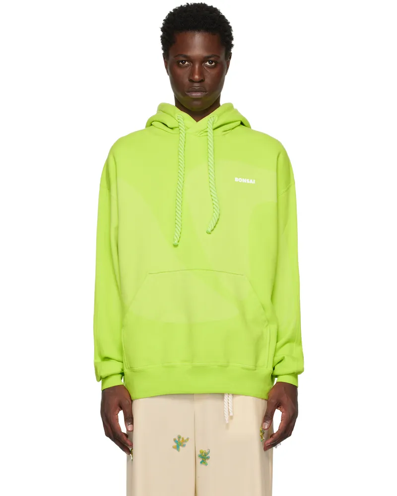 BONSAI Green Oversized Hoodie Acid
