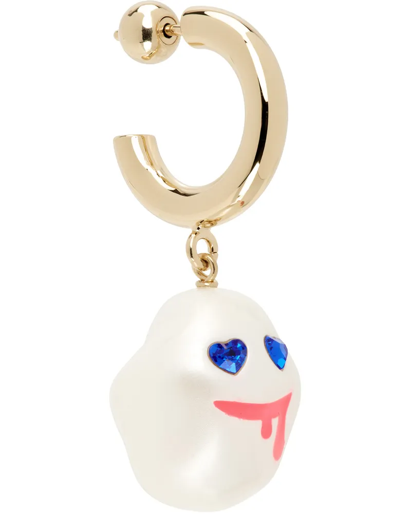 SafSafu Gold Drooling Cotton Candy Single Earring Gold