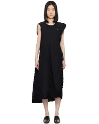 Issey Miyake Black Resonant Pleats Maxi Dress Black