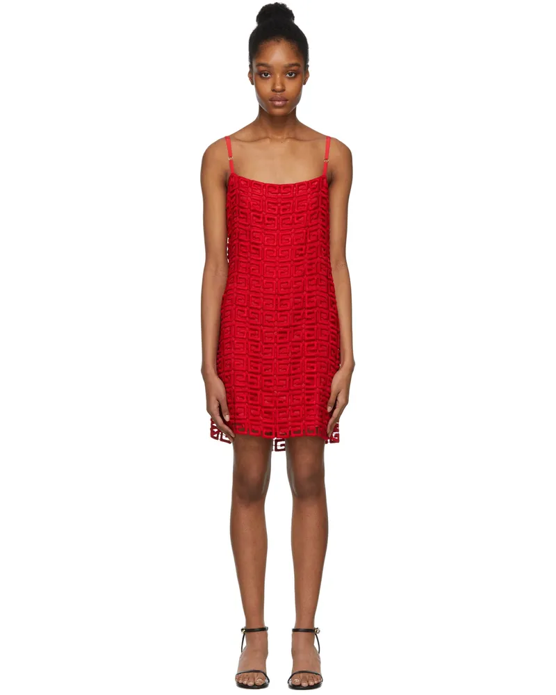 Givenchy Red 4G Guipure Dress 600