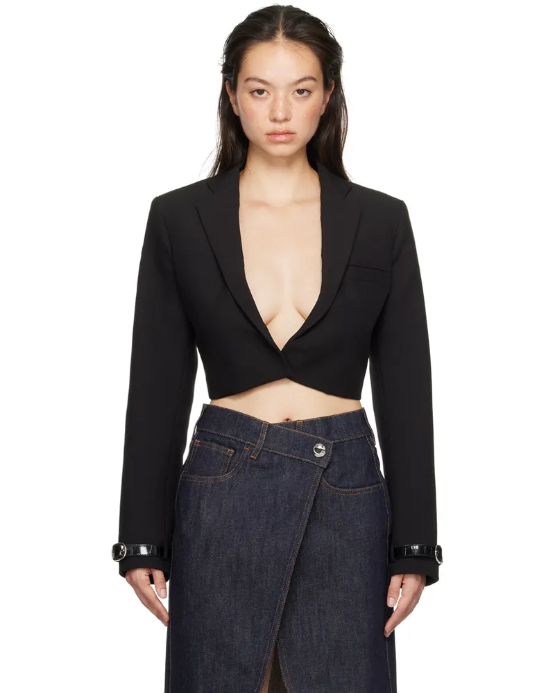 COPERNI Black Cropped Tailored Blazer Black