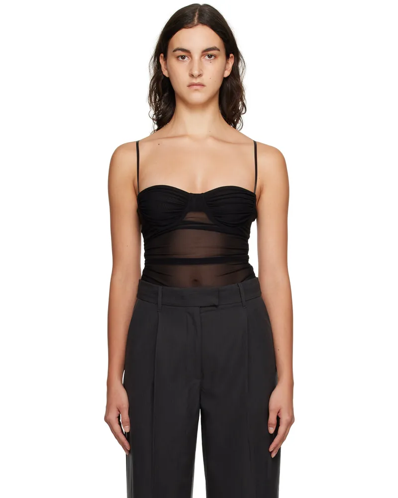 camilla and marc Black Marjorelle Bodysuit Dblk