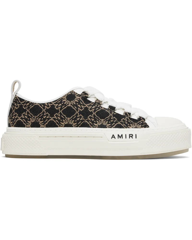 Amiri White & Black MA Quad Jacquard Court Sneakers Black