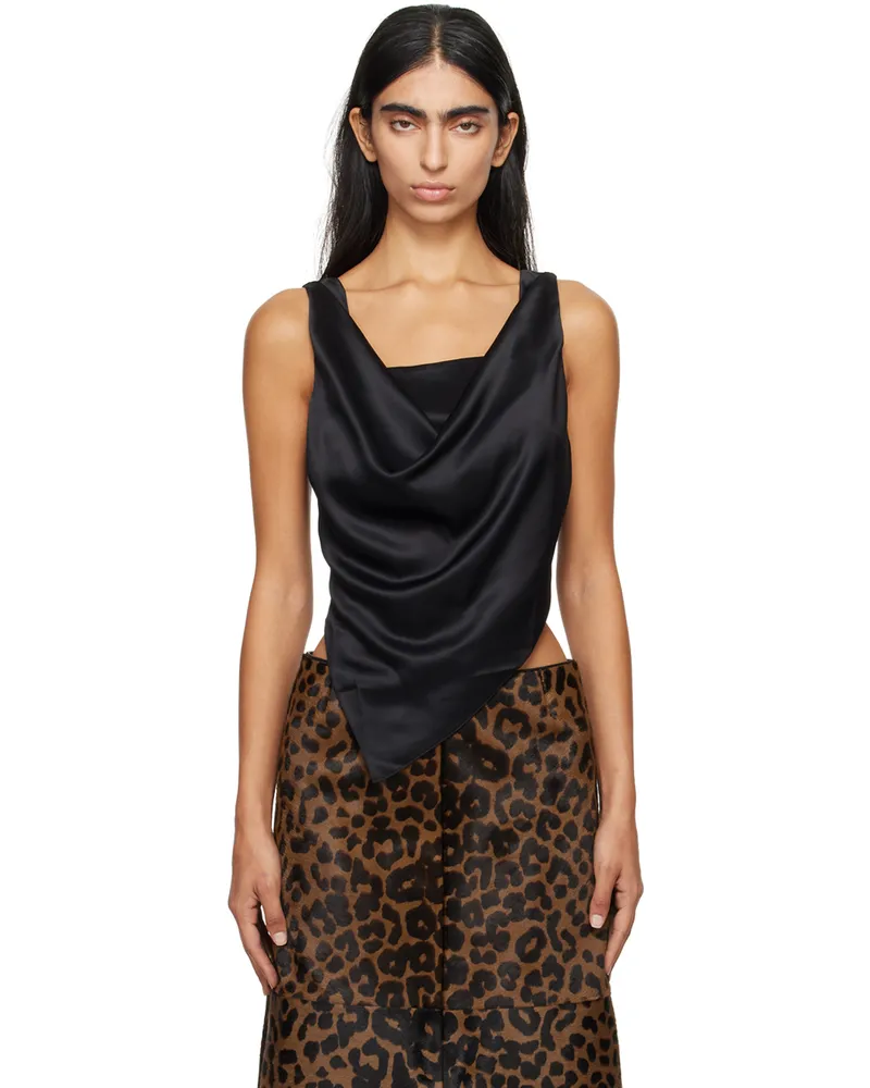Nanushka Black Petra Tank Top Black