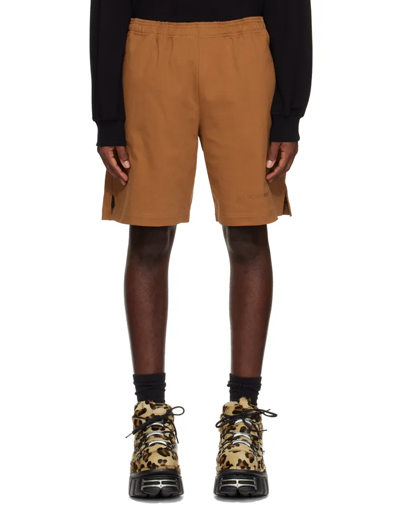 VTMNTS Brown Drawstring Shorts Brown