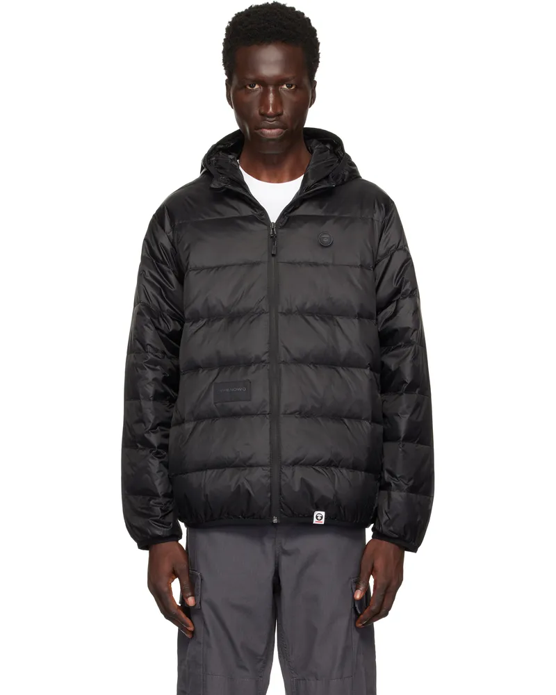 AAPE by A Bathing Ape Black 'AAPE Now' Down Jacket Bkx