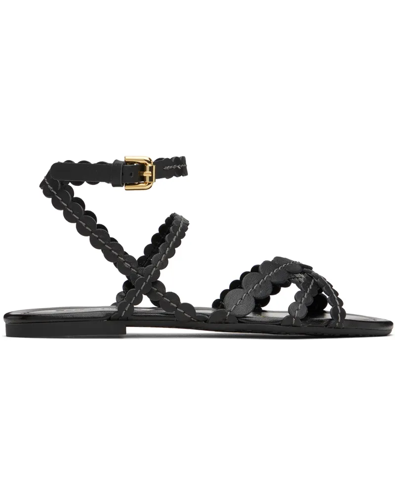 See by Chloé Black Kaddy Flat Sandals 999