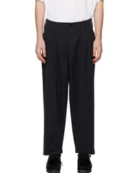 YMC Black Peg Trousers 01-black