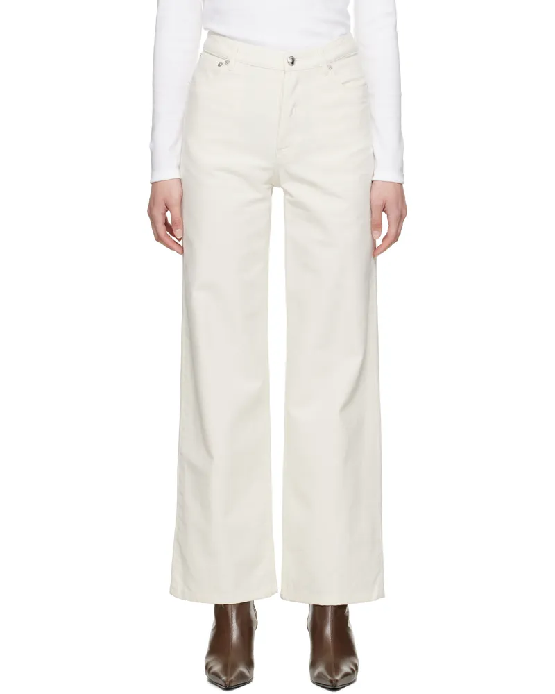 A.P.C. Off-White Elisabeth Jeans Aac