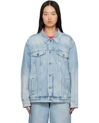 Marc Jacobs Blue 'The Denim Trucker Jacket' Denim Jacket Sun