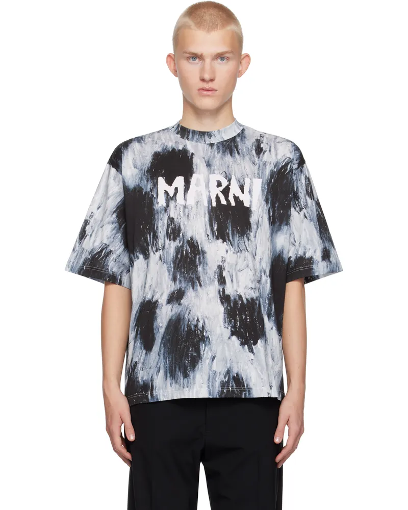 Marni Gray Brushed T-Shirt Cln42
