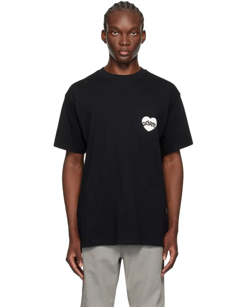 Carhartt WIP Black Amour Pocket T-Shirt Xx