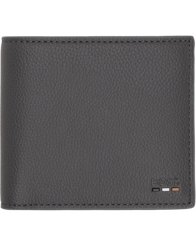 HUGO BOSS Gray Bi-Fold Wallet 029-dark