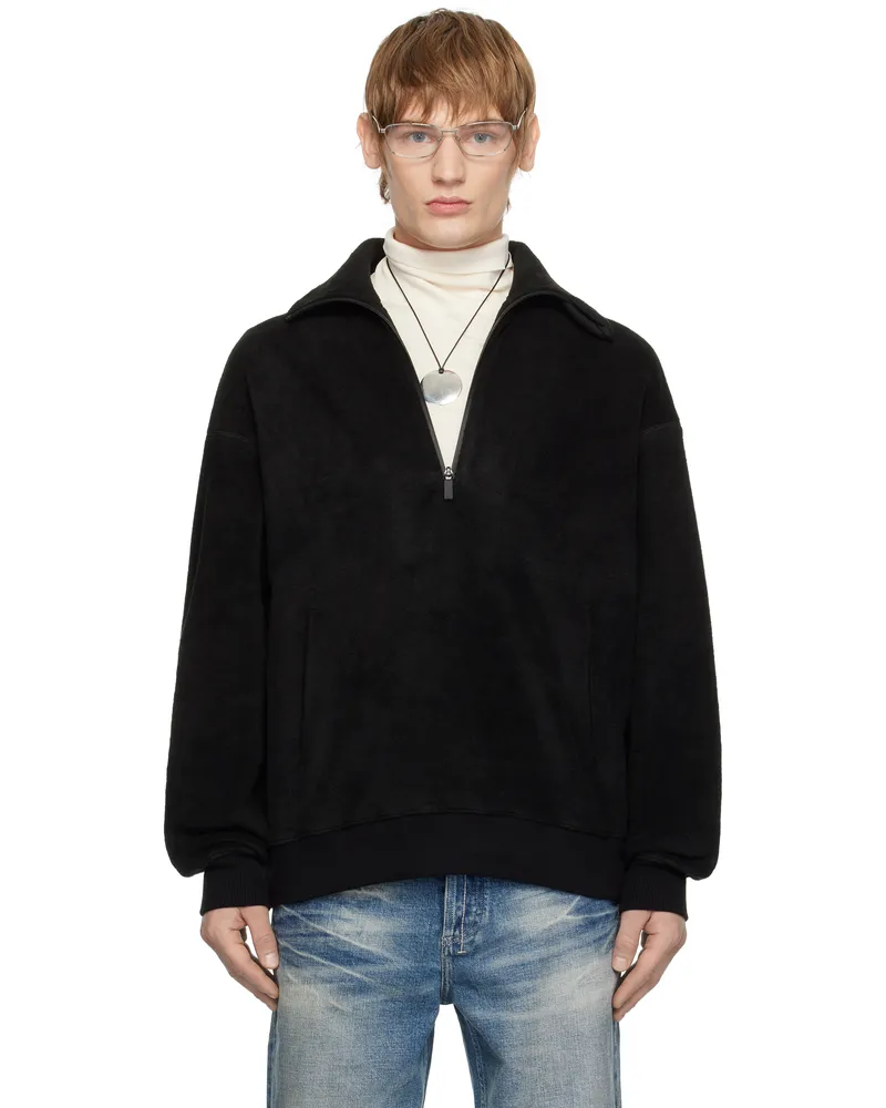 Fax Copy Express Black Fleece Sweatshirt Black