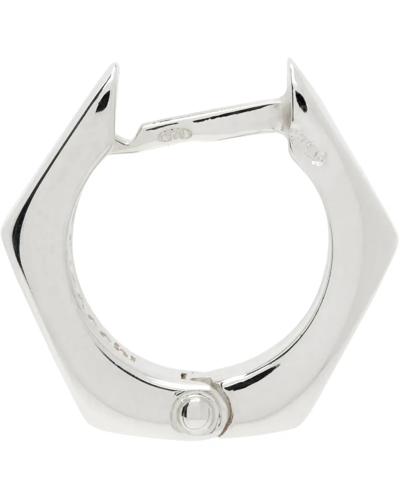 Emanuele Bicocchi Silver Bolt Single Earring Silver