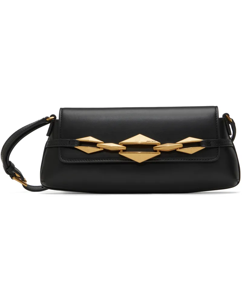 Jimmy Choo Black Diamond Shoulder East-West S Bag Black