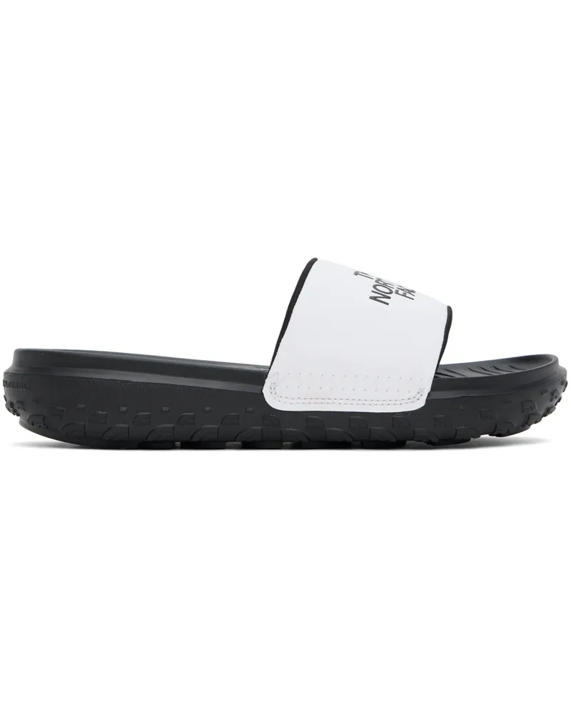 The North Face White & Black Never Stop Cush Slides La9