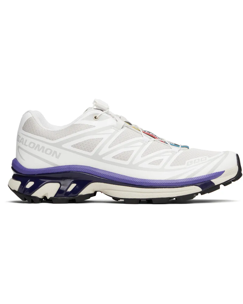 Salomon White & Gray XT-6 Sneakers White