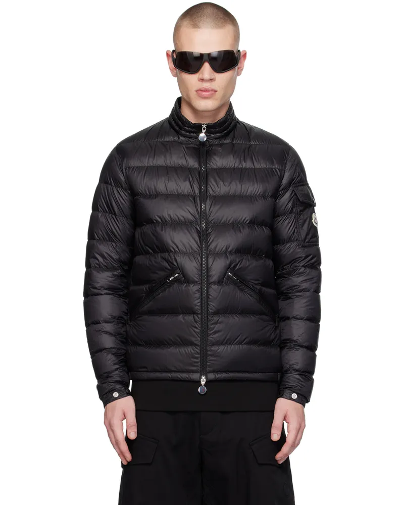 Moncler Black Agay Down Jacket 999