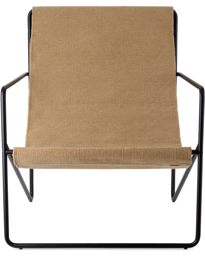 ferm LIVING Black & Beige Desert Lounge Chair Black