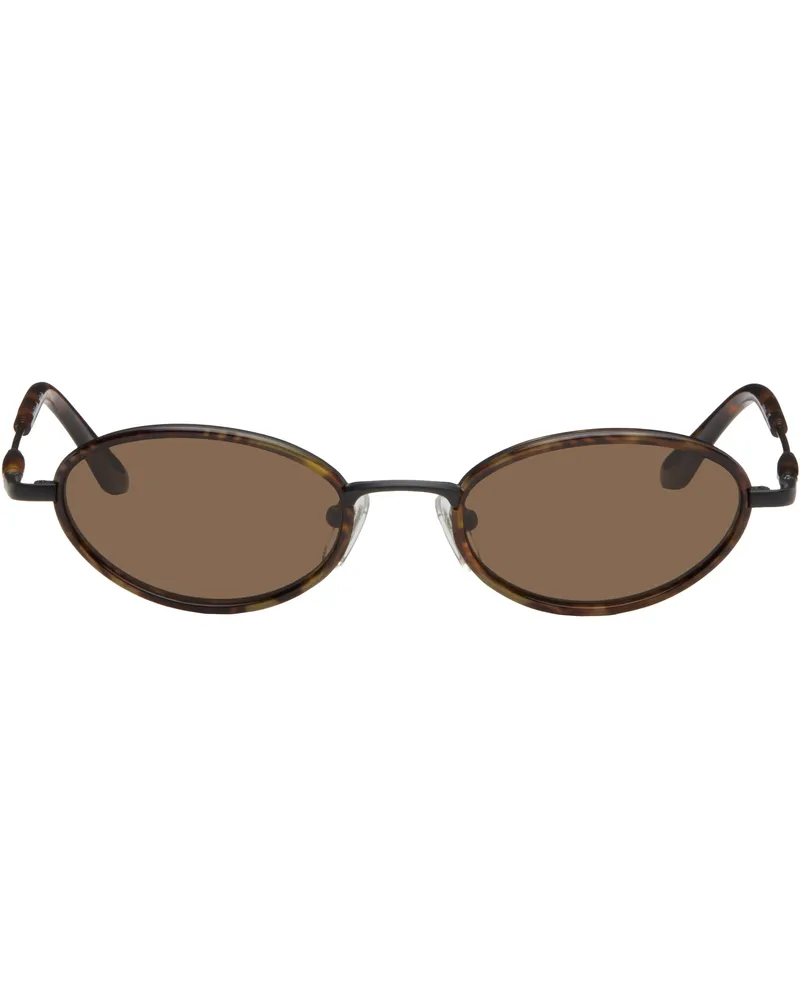 Bonnie Clyde Brown & Black Voodoo Sunglasses Brown