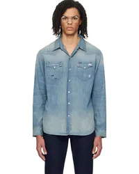 Ralph Lauren Blue Western Denim Shirt Southhard