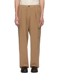 ATON Tan Drawstring Cargo Pants Camel